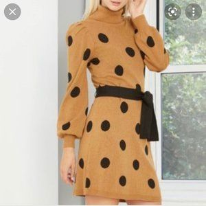 Who What Wear Polka Dot Sweater Dress